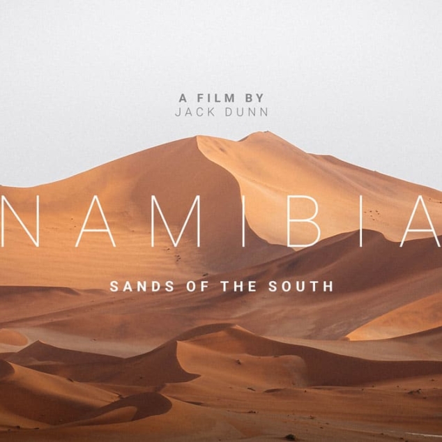 A thumbnail photo containing a large desert scene with towering sand dunes, which is used for the short film Namibia: Sands of the South, created by Jack Dunn